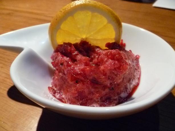 Cranberry Pineapple Sorbet. Photo by Ambervim