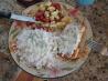 Baked Salmon (with Lime, Jalapeno Chive and Sour Cream Sauce)