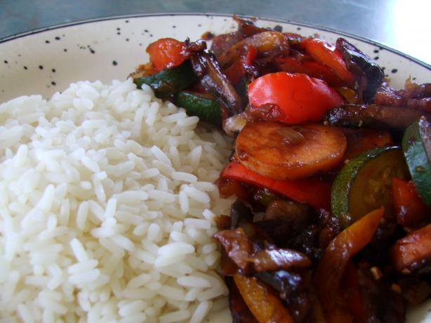 Pl's Vegetarian Salsa Stir-Fry. Photo by Pineapple Lump