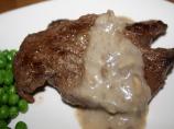 Bison Steaks With Mushroom Sauce
