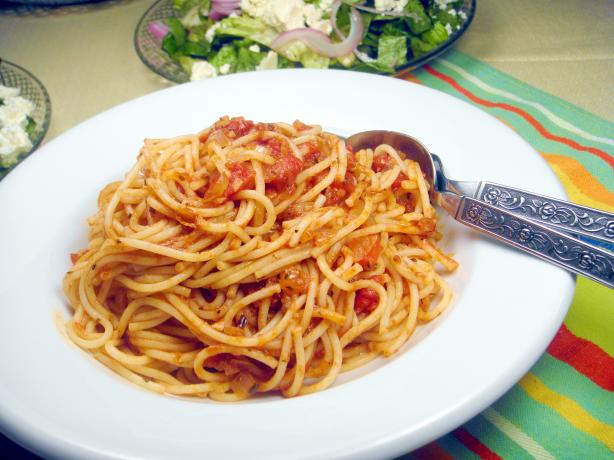 Tomato and Balsamic Pasta. Photo by Lori Mama