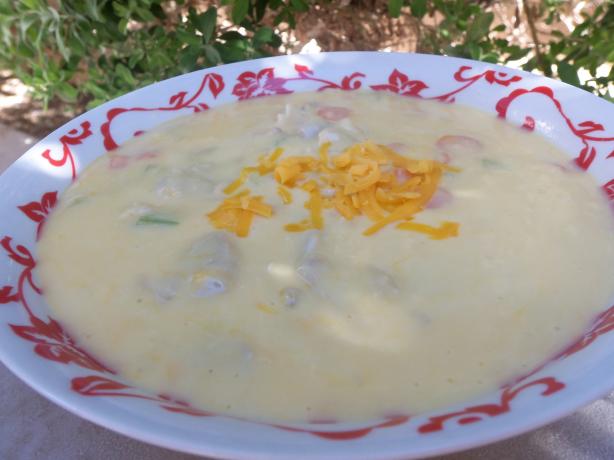 Chicken Cheese Soup. Photo by AZPARZYCH
