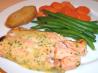 Baked Salmon with Herb Sauce. Recipe by HELEN PEAGRAM