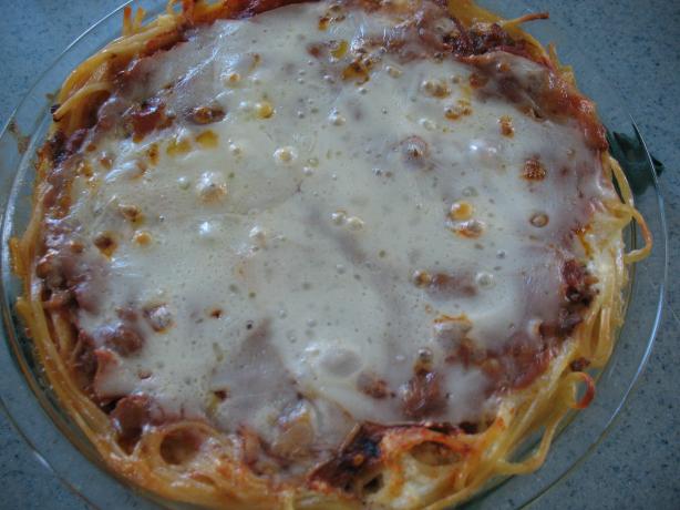 Spaghetti Pie. Photo by Chicagoland Chef du Jour
