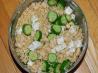 Cucumber Millet Bean Salad With Feta. Recipe by Lalaloula
