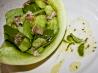 Melon and Parma Ham Salad With Mint Dressing. Recipe by robd16