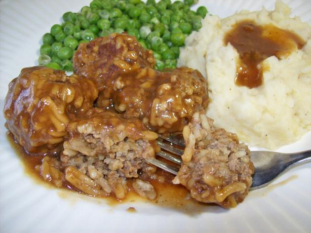 Budget  Rice-A-Roni Meatballs. Photo by Chef shapeweaver &copy;