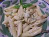 Penne in Parmesan Cream Sauce. Recipe by The Wallaces