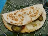 Quick Snack Cheese and Jalapeno Quesadilla