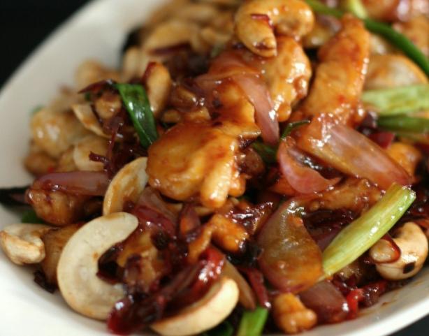Chinese Pineapple Chicken With Cashew Nuts, Ginger, Spring Onion. Photo by robd16