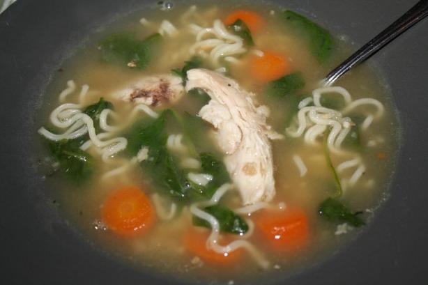 Chicken Noodle Soup Using 5 Ingredients. Photo by Pink_Diamond