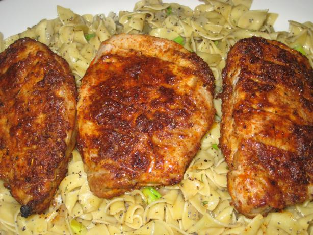 Boneless Pork Chops With Spicy Rub. Photo by DeeVaFoodie