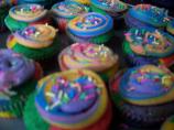 Rainbow Bright Cupcakes. Photo by Elaniemay