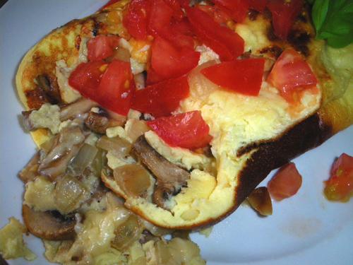 Mushroom N' Cheese Omelet. Photo by Bergy