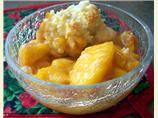 Light Fresh Peach Cobbler