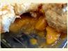 Light Fresh Peach Cobbler