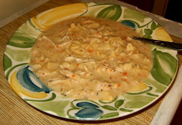 Crock Pot Chicken & Noodle Soup. Photo by Nasseh