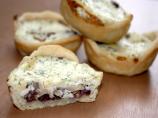 Balsamic Onion, Mushroom & Blue Cheese Tarts