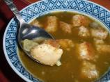 Lighter Roasted Garlic Chicken Soup