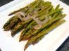 Julia Child's Asparagus Simmered in Onions, Garlic, and Lemon. Recipe by Marissa Lynn