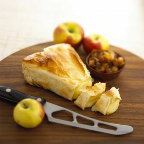 Baby Brie Wedge in Phyllo. Photo by Corrinne J