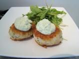 Golden Crusted Fish and Potato Cakes With Dill Yoghurt