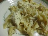 Crock Pot Chicken over Pasta
