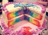 Vibrant Rainbow Cake