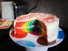 Vibrant Rainbow Cake
