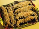 Nut Crusted Portobello Mushroom Strips