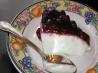 White Gelatin Salad With Fruit Topping