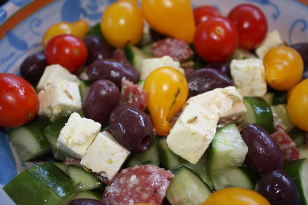 Fetta Cheese in Herb Oil. Photo by Leggy Peggy
