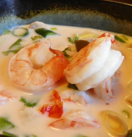 Tom Ka Gai (Spicy Chicken Soup W/ Coconut Milk). Photo by Baby Kato