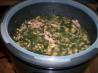 Pressure Cooker Ham and Beans With Spinach. Recipe by chefsandee