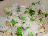 Coconut Cilantro Rice With Peas and Cashews