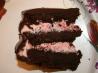 3-Layer Fudge Cake With White Chocolate Mousse Filling