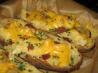 Roasted Garlic Twice-Baked Cheesy Potatoes. Recipe by Starrynews