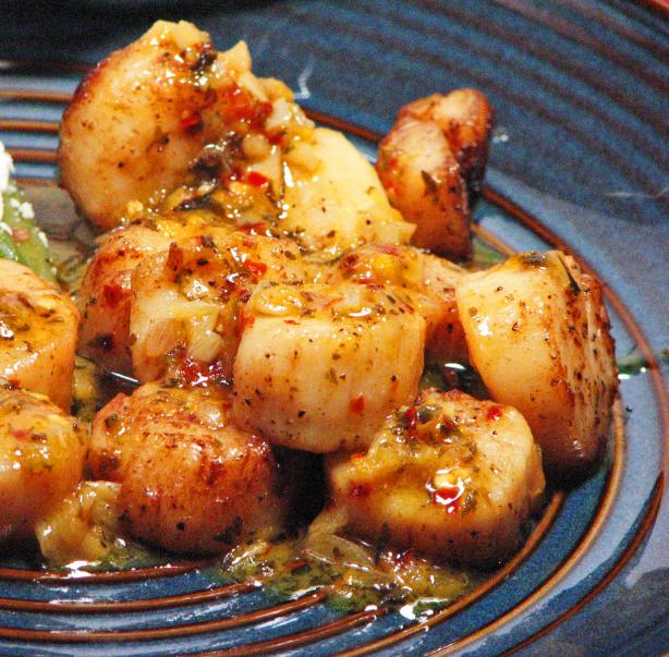 Orange Glazed Scallops. Photo by Kerfuffle-Upon-Wincle