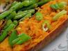 Sticky Bacon & Sweet Potato Jackets. Recipe by katew