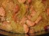 Delicious kielbasa and sauerkraut