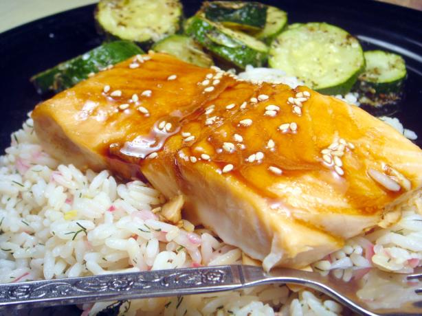 Maple-Soy Glazed Salmon (America's Test Kitchen). Photo by Lori Mama