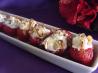 Inside out - Cheesecake Stuffed Strawberries. Recipe by Viclynn