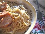 Mean Chef's Fettuccine Alfredo. Photo by Juju Bee