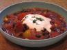 Black Bean Confetti Chili (Vegetarian). Recipe by Prose