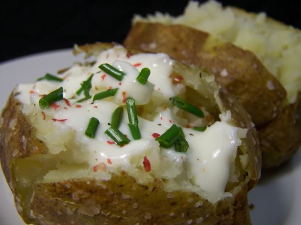 Fast! Potatoes Baked in the Micro and Oven With Sea Salt Crust. Photo by Diana #2