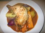 Tray Roasted Chicken Legs and Winter Vegetables