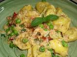 Tortellini With Ham and Peas