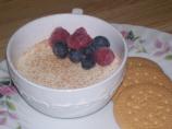 Buttermilk Pudding With Fresh Fruit. Photo by luvcook'n