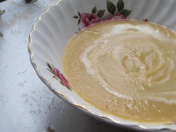 Leek and Potato Soup--Jamie Oliver. Photo by magpie diner