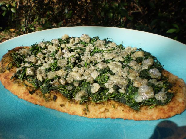 Individual Spinach Pizzas. Photo by breezermom